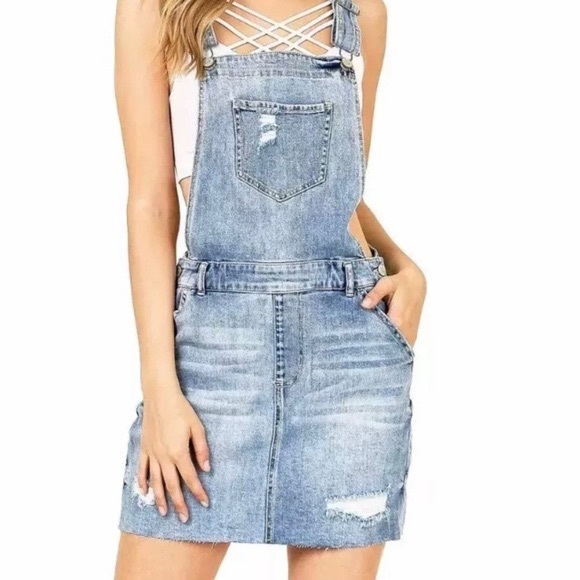 Celebrity Pink Denim - overall jean skirt